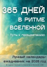 365 ДНЕЙ В РИТМЕ ВСЕЛЕННОЙ. ПУТЬ К ПРОЦВЕТАНИЮ. Лунный календарь-ежедневник на 2026 год