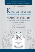 Комментарий к конституции РФ постатейный 10-е изд., испр. и доп