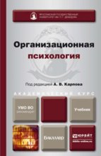 Организационная психология. Учебник для академического бакалавриата