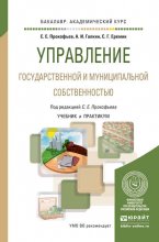 Управление государственной и муниципальной собственностью. Учебник и практикум для академического бакалавриата